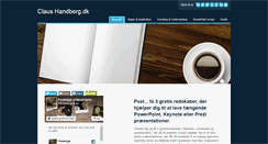 Desktop Screenshot of claushandberg.dk