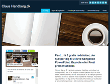 Tablet Screenshot of claushandberg.dk